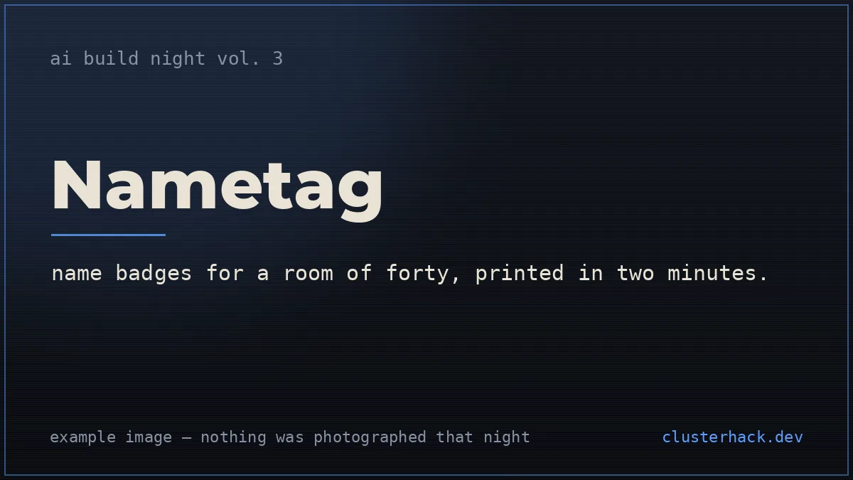Nametag